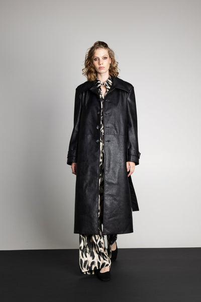 Ciara Black Trenchcoat