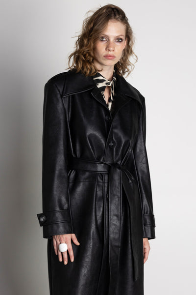 Ciara Black Trenchcoat