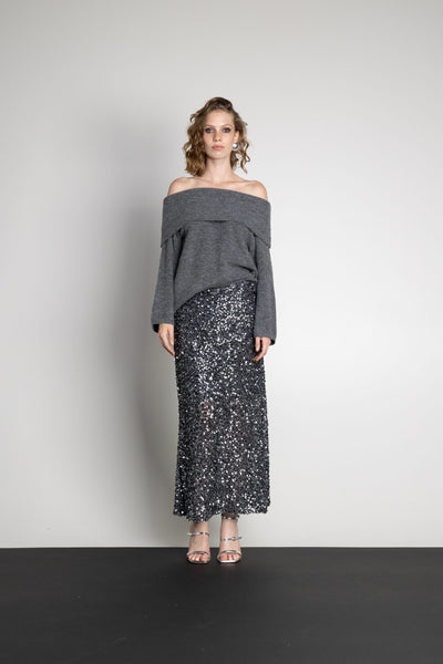 Celestial Skirt Grey