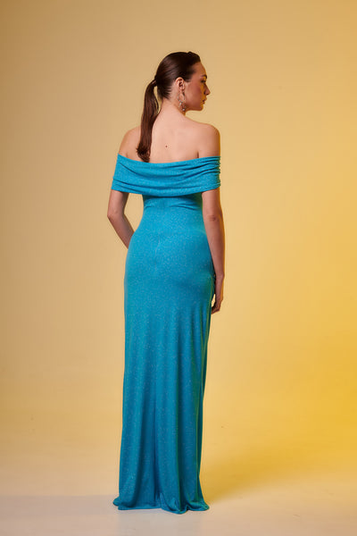 APOLLONIA Intense Blue Maxi Dress