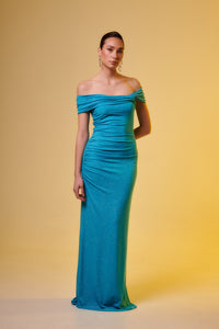 APOLLONIA Intense Blue Maxi Dress