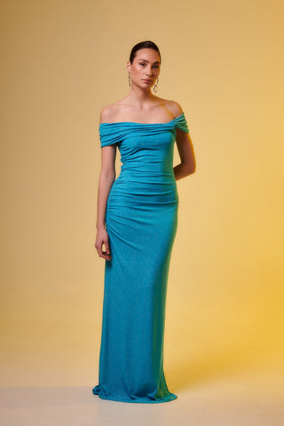 APOLLONIA Intense Blue Maxi Dress