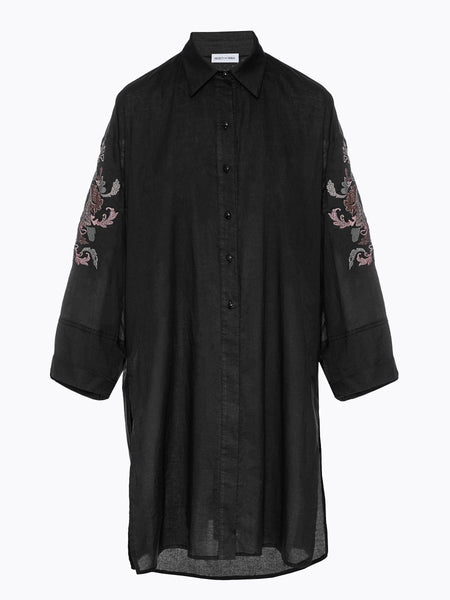 AGRIMONIA BLACK SHIRT KIMONO