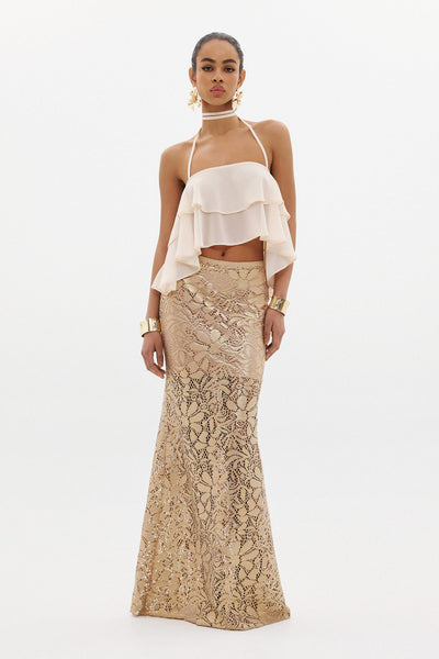 ARIELLA LACE SKIRT | COPPER