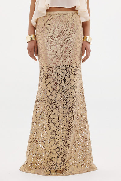 ARIELLA LACE SKIRT | COPPER