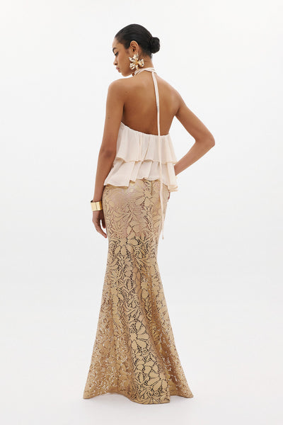 ARIELLA LACE SKIRT | COPPER