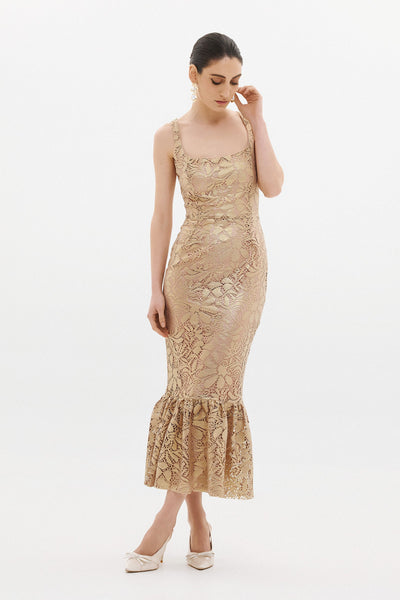 RAISA MIDI DRESS | COPPER