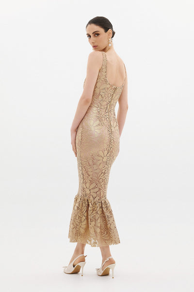RAISA MIDI DRESS | COPPER