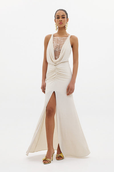 NAOMI DRESS | CHAMPAGNE GOLD