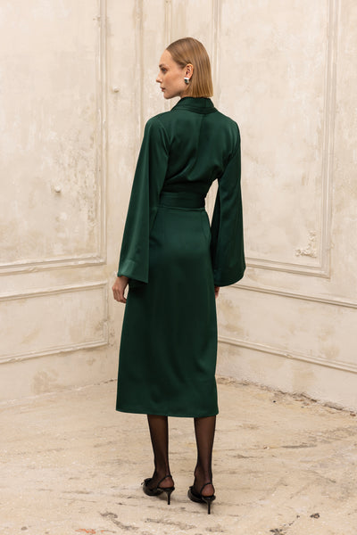 Lorenne Dress forest green