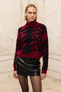 Merlot knit sweater