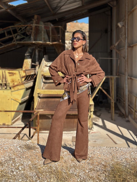 Choco Suede Pants