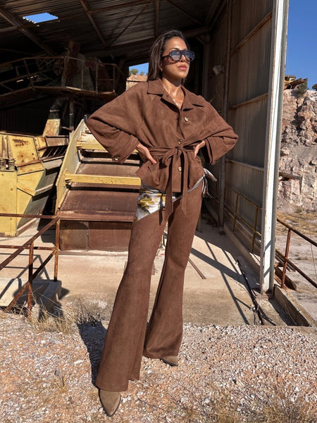 Choco Suede Pants