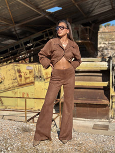 Choco Suede Pants