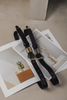 "Praise you" BLACK leather belt