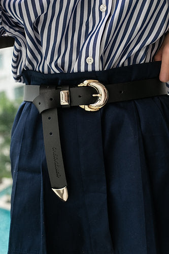 "Halo" leather belt