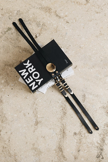 "The night" double leather belt