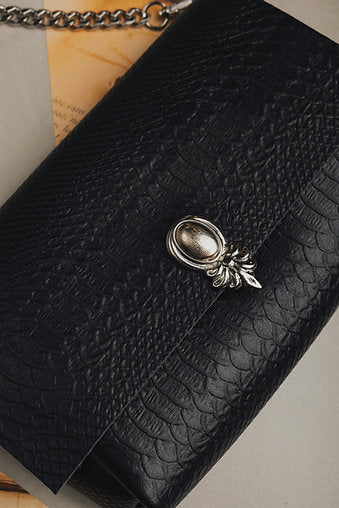 "I turn to you" shoulder bag, black