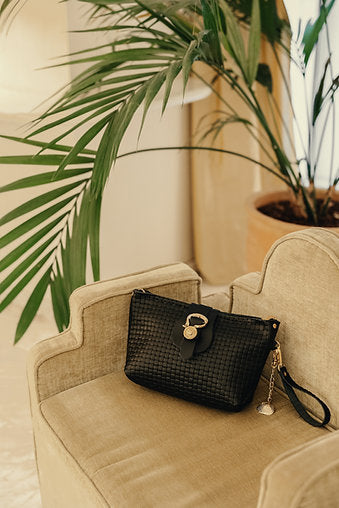 "La isla bonita" clutch bag, *limited*, black
