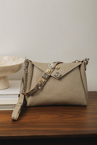 "Beautiful things" shoulder bag, stone beige