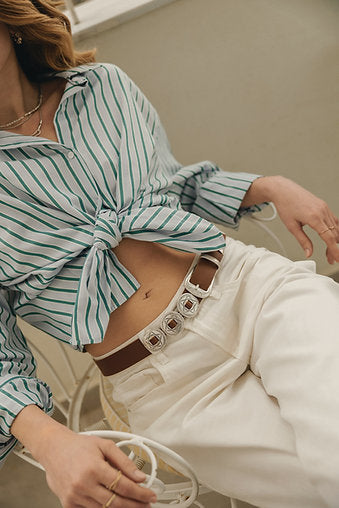 "Night fever" leather belt