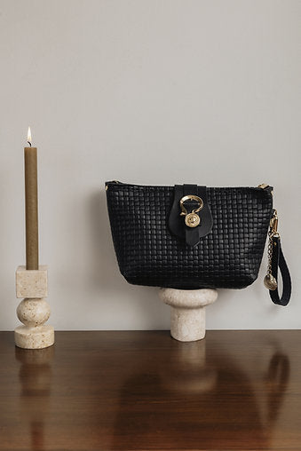 "La isla bonita" clutch bag, *limited*, black