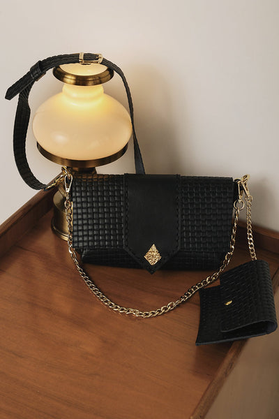 "Old and wise" shoulder bag, *limited*, black