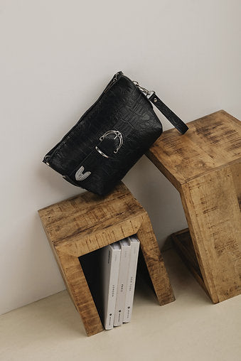 "Rhiannon" clutch bag, black