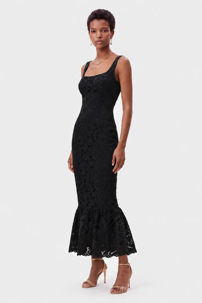 RAISA MIDI DRESS | BLACK