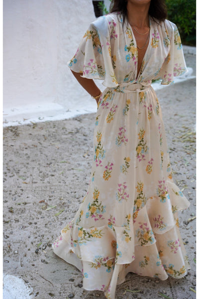 BUTTER BLOSSOM LONG DRESS