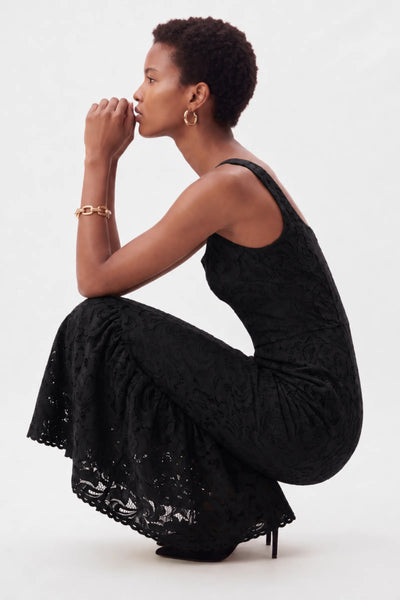 RAISA MIDI DRESS | BLACK