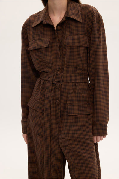 WEEKEND'S JUMPSUIT CHECKED