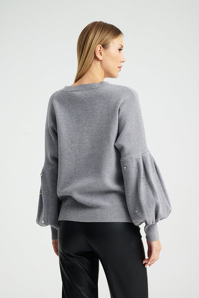 YASMINE Grey SWEATER
