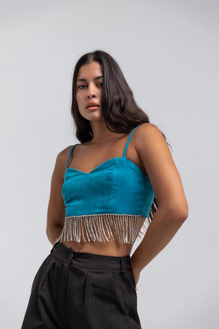 Suede Crop Top