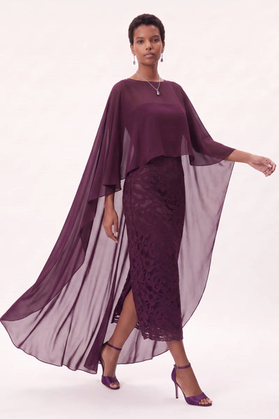 LIVIA MIDI DRESS | MULBERRY WINE