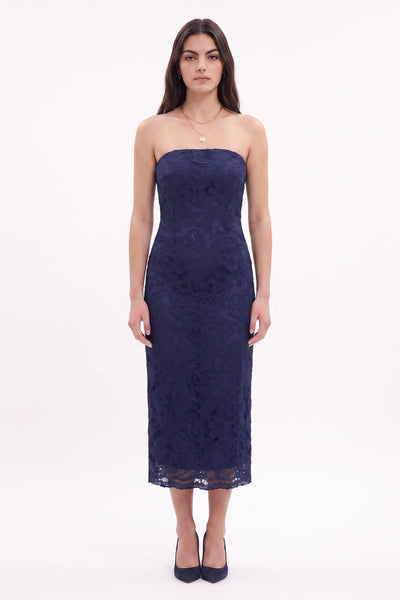 LIVIA MIDI DRESS | MIDNIGHT SAPPHIRE