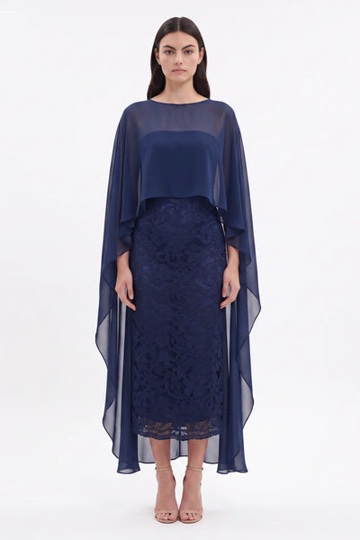 LIVIA MIDI DRESS | MIDNIGHT SAPPHIRE