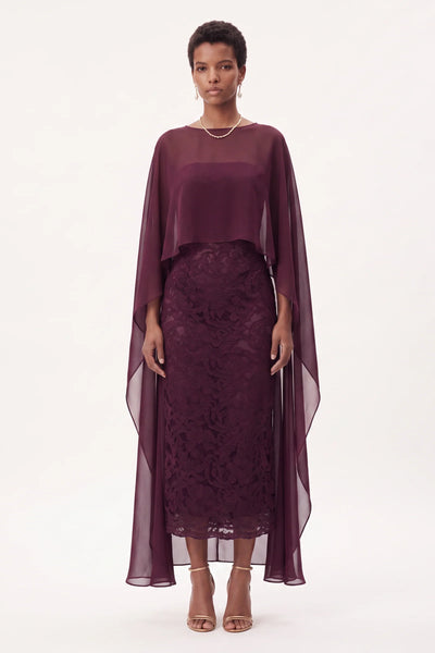 LIVIA MIDI DRESS | MULBERRY WINE