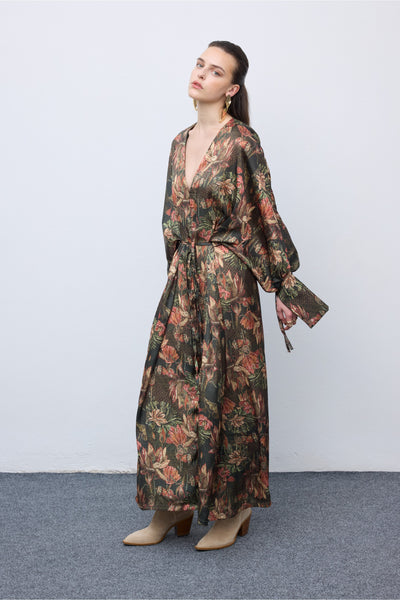 Mosaic Oasis Midi Dress