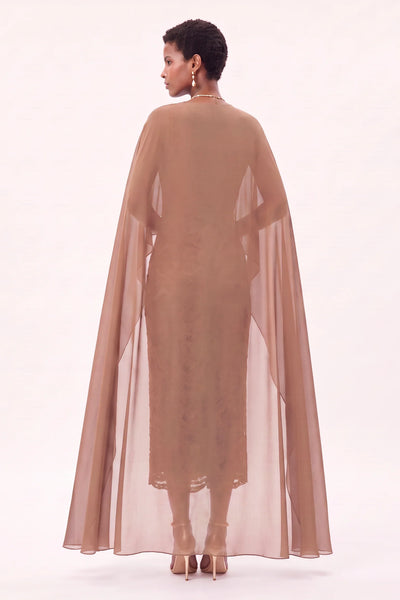 LIVIA MIDI DRESS | ROSE TAUPE