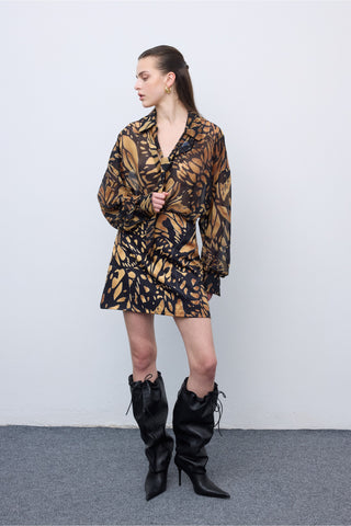 Butterfly Mosaic Mini Skirt