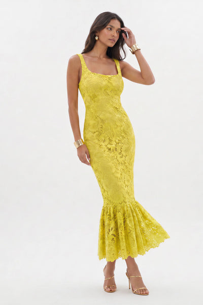 RAISA MIDI DRESS | LIMONCELLO