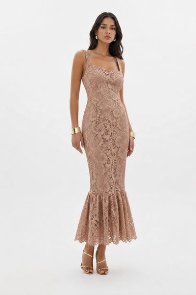 RAISA MIDI DRESS | BLUSH