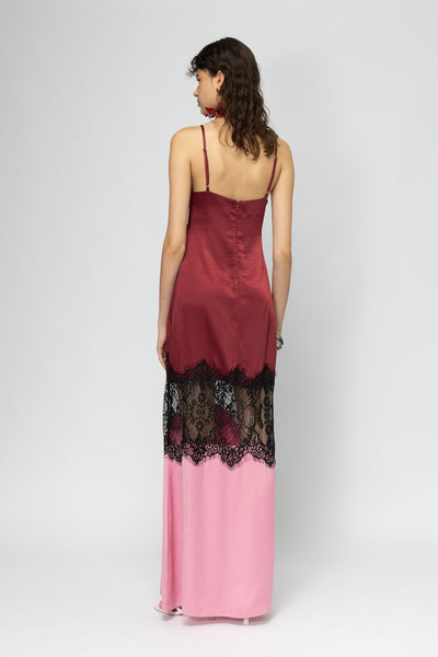 SAVAI BORDEAUX DRESS