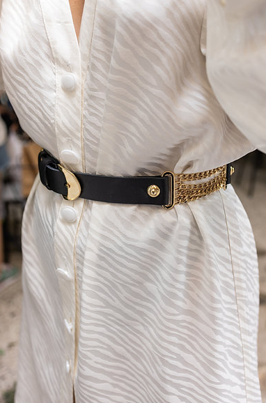 "Freed from desire" leather belt