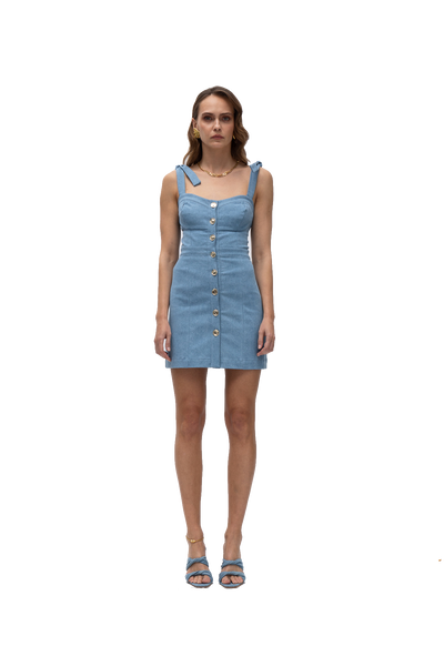 Mati Light Blue Denim Dress