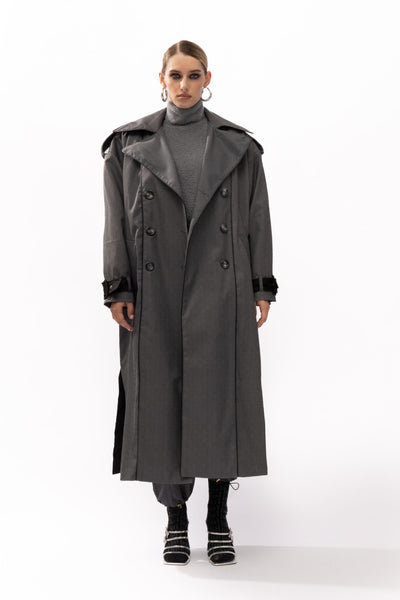 Downtown Grey Trenchcoat