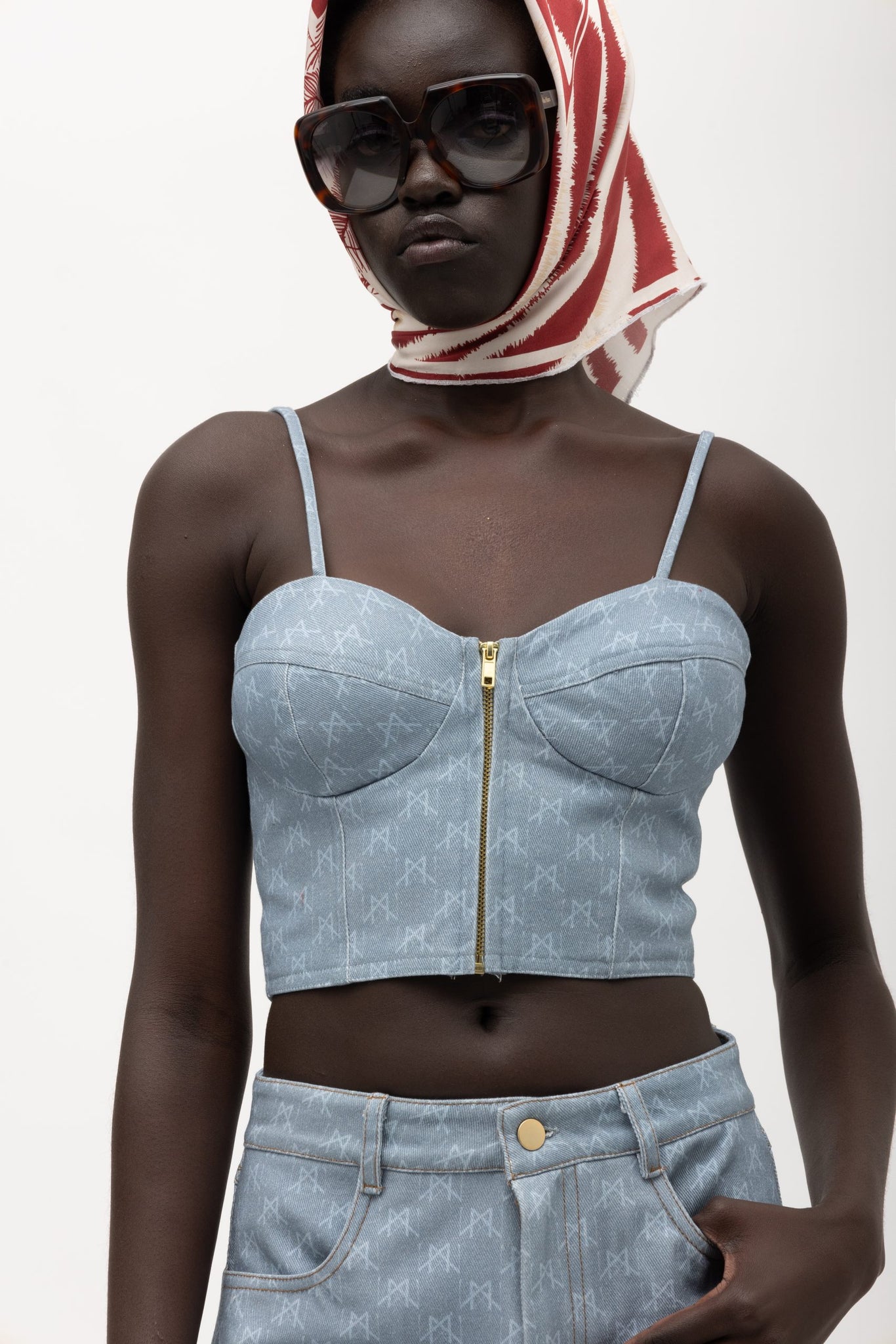 CHIKA BUSTIER MONOGRAM