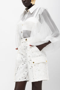 ELECTRA SILK SHIRT WHITE