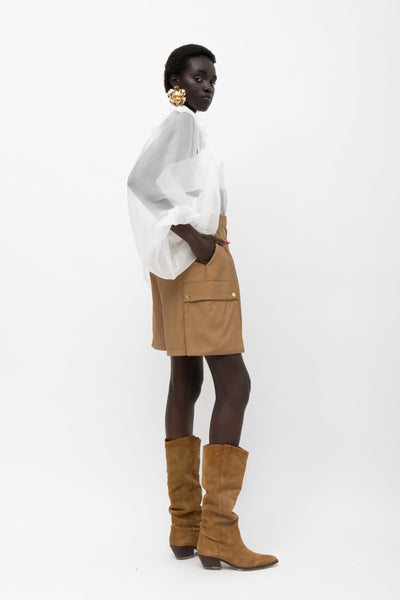 ELECTRA SILK SHIRT WHITE